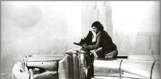 donne-fotografe-Margaret-Bourke-White-Atop-Chrysler-Building-Gargoyle-1934-(420x